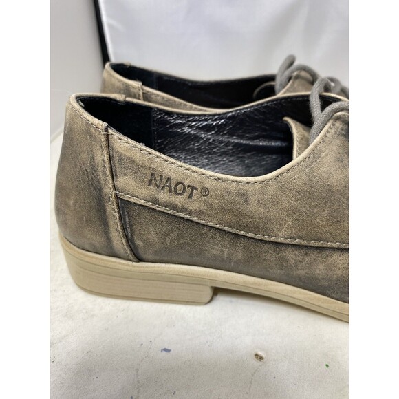 Naot Womens Lace Up Oxford Grey Leather Comfort Shoes Size 40 US 10-10.5 - Picture 3 of 7